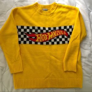 Forever 21 Hot Wheels yellow sweater